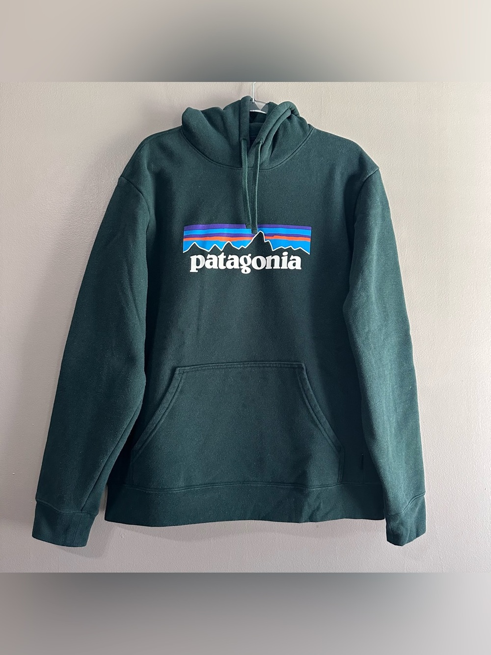 Patagonia Forest Green Uprisal Thick Fleece Hoodie Sweatshirt Mens Large